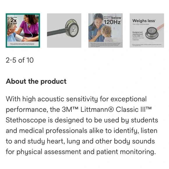 Littmann Classic III Stethoscope - Picture 5 of 5